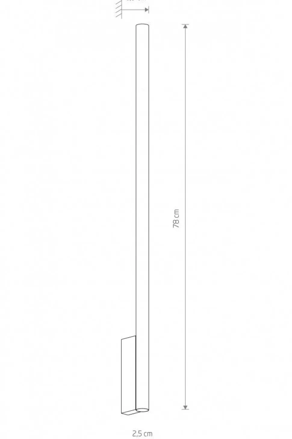 Kinkiet LASER XL 78cm złoty 2xG9