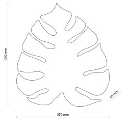 Kinkiet MONSTERA złoty 3xG9