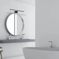 Kinkiet nad lustro SHINE czarny 60 LED