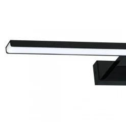 Kinkiet nad lustro SHINE czarny 60 LED