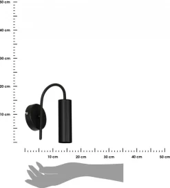 Kinkiet nowoczesny Loop czarny LOFT