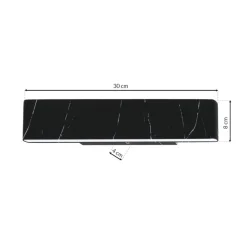 Kinkiet PIERCE BLACK 12W LED
