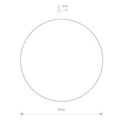 Kinkiet RING Miedziany 10W LED 3000K IP20 25cm