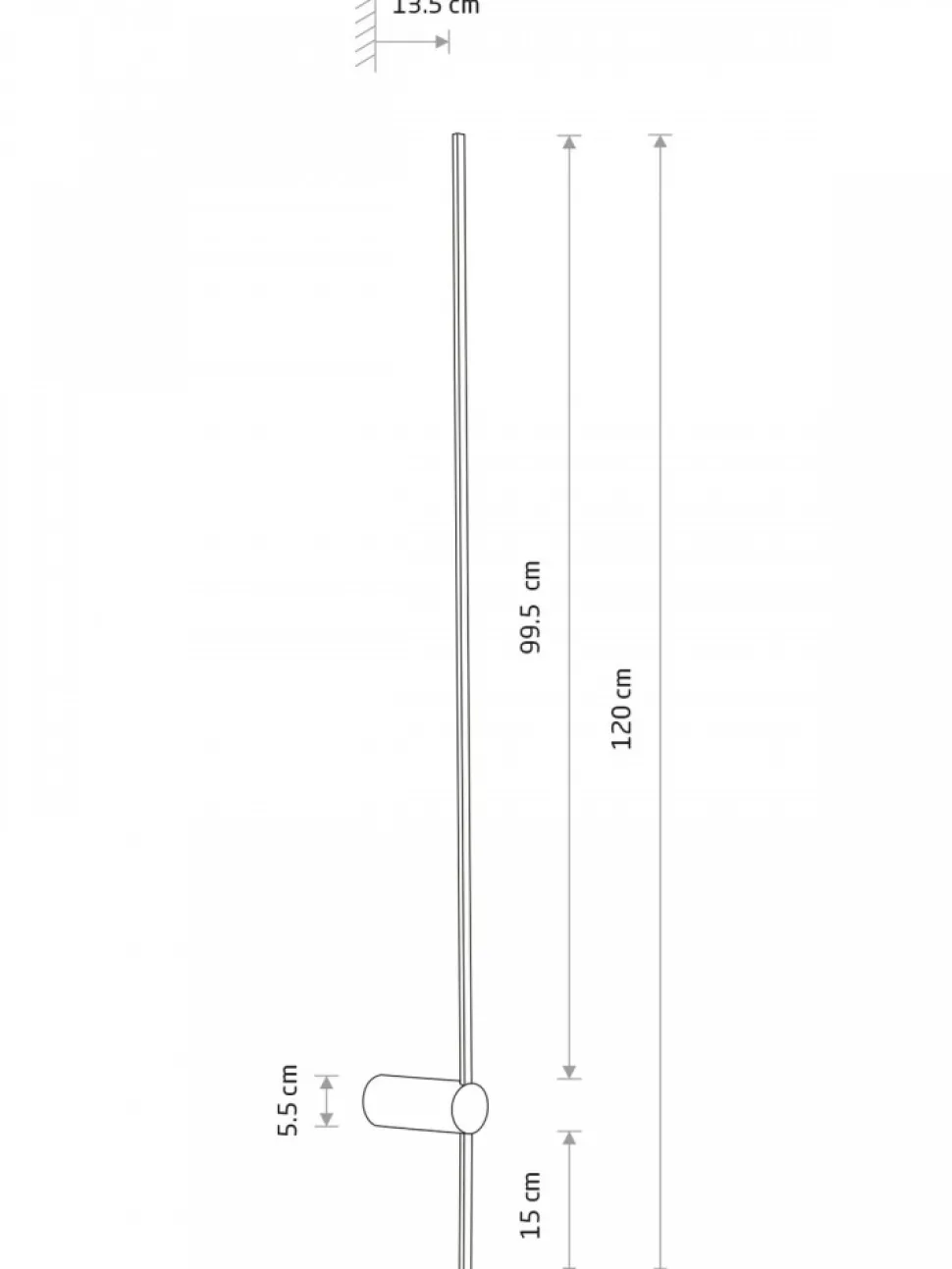 Kinkiet SABER LED L oliwkowy 16W 4000K