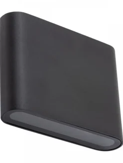 Kinkiet SEMI LED S czarny 2x3W IP54 3000K