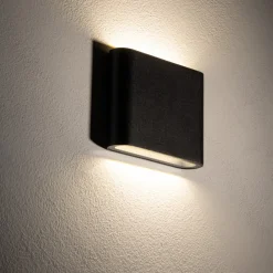 Kinkiet SEMI LED S czarny 2x3W IP54 3000K