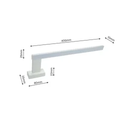 Kinkiet SHINE Biały 11W LED IP44 45cm