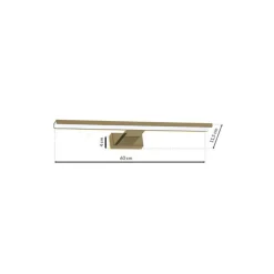 Kinkiet SHINE BRASS 60cm 13,8W LED