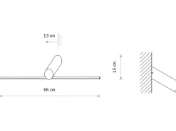 Kinkiet SLASH LED czarny 10W 3000K