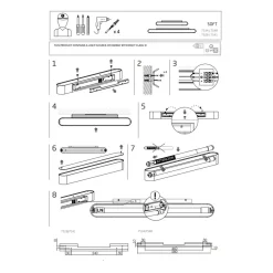 Kinkiet SOFT Biały 1xT8 16W LED 3000K 93,5cm