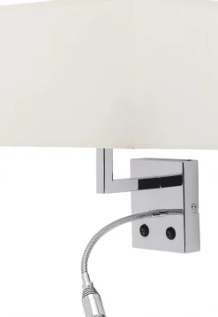 Kinkiet z włącznikiem HOTEL ecru flex