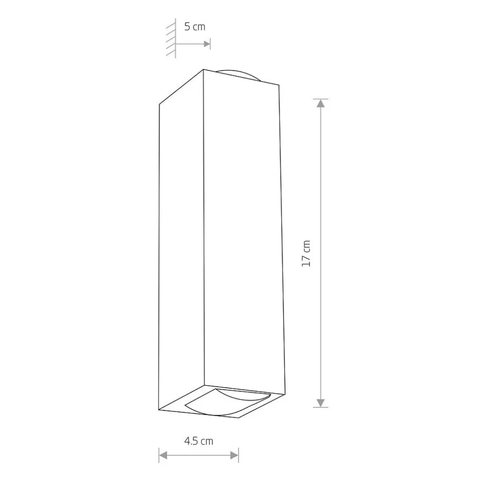 Kinkiet Zewnętrzny LENS Czarny 2W LED 3000K IP54
