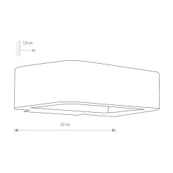 Kinkiet Zewnętrzny MUNO Czarny 6W LED 3000K IP54