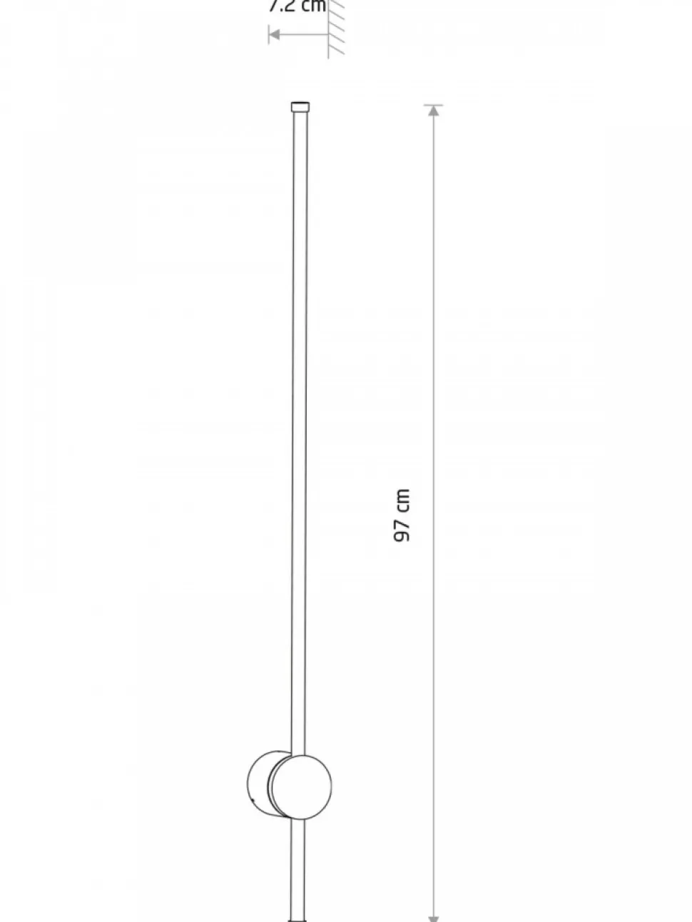 Kinkiet zewnętrzny ORLA LED M czarny 20W IP54 3000K
