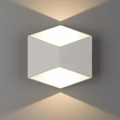 Kinkiet Zewnętrzny TRIANGLES Biały 5W LED 3000K IP54
