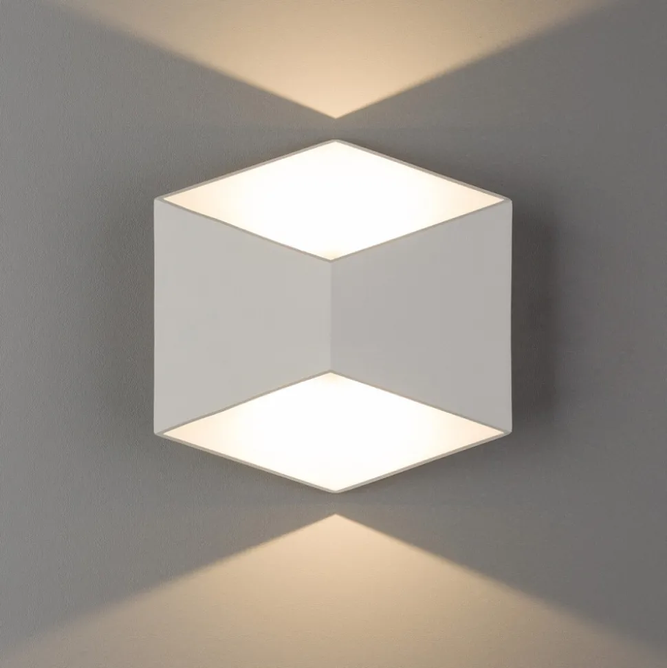 Kinkiet Zewnętrzny TRIANGLES Biały 5W LED 3000K IP54