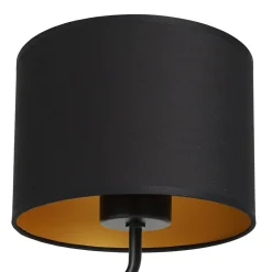 Kinkiet ARDEN Czarny Złoty Abażur 1xE27 * Luminex Outlet
