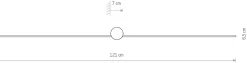 Kinkiet Łazienkowy PIN Czarny 15W LED 4000K IP44 121cm * Nowodvorski Clearance