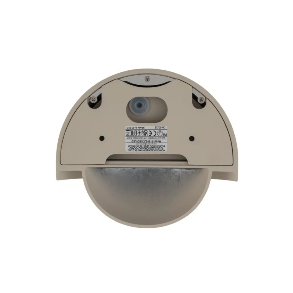 Kinkiet CABO LED beżowy 10W IP54 3000K * Nowodvorski Outlet
