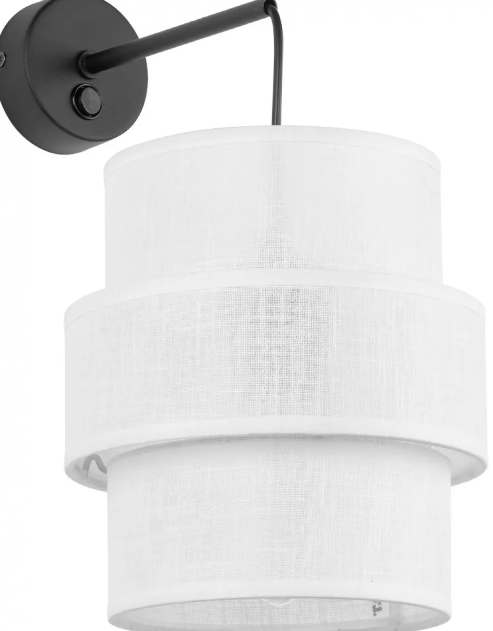 Kinkiet CALISTO Biały Abażur 1xE27 * TK Lighting Sale
