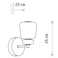 Kinkiet CERAMIC LED 8W 3000K * Nowodvorski
