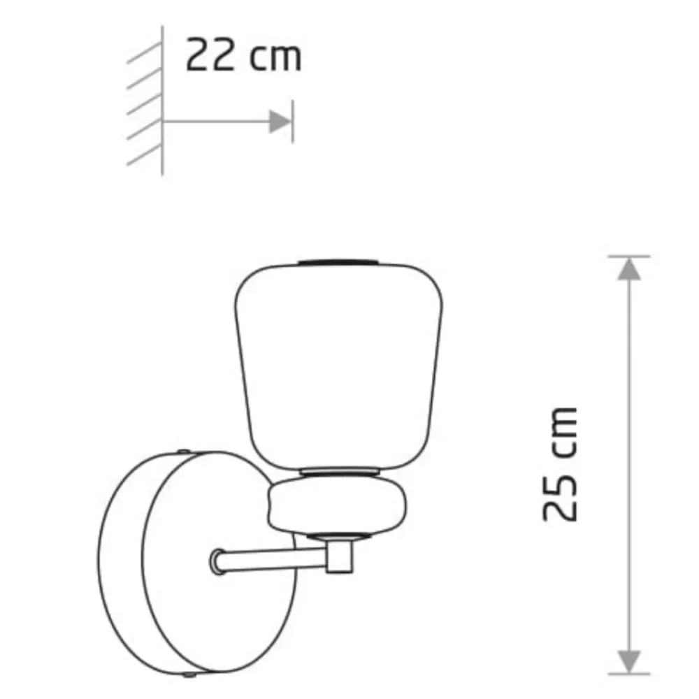 Kinkiet CERAMIC LED 8W 3000K * Nowodvorski
