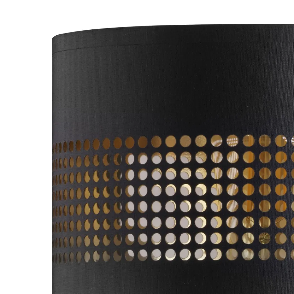 Kinkiet ścienny TAGO Czarny Złoty Abażur 1xE27 * TK Lighting Online