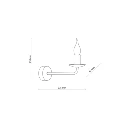 Kinkiet ścienny świecznikowy LIMAL 1xE14 * TK Lighting Discount