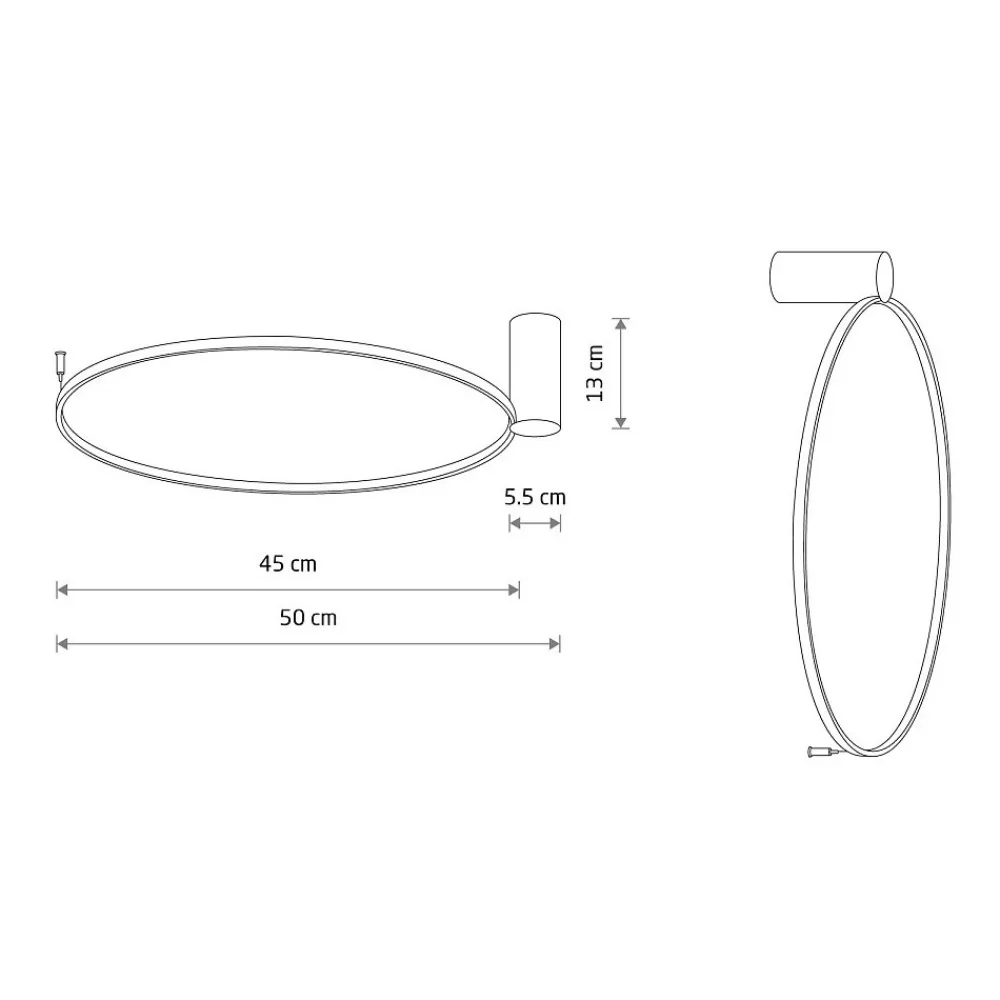Kinkiet CIRCOLO Czarny 18W LED 4000K * Nowodvorski Hot