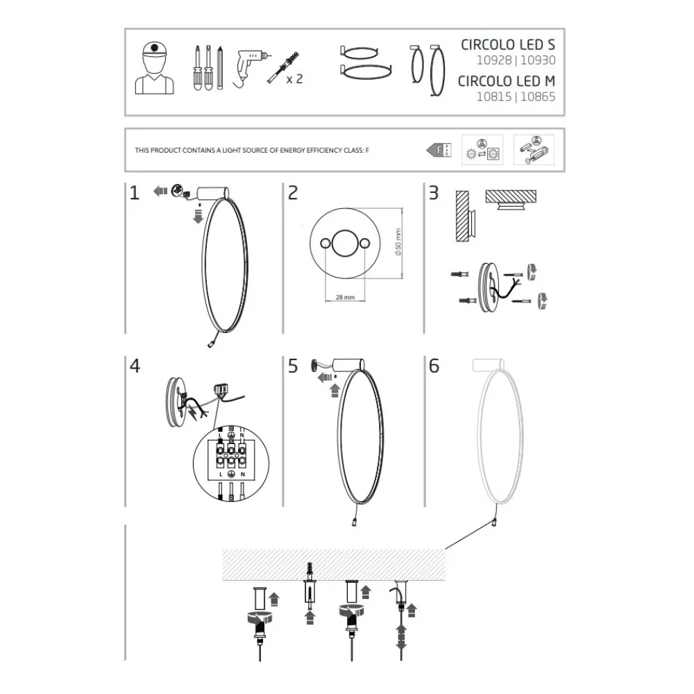 Kinkiet CIRCOLO Czarny 18W LED 4000K * Nowodvorski Hot