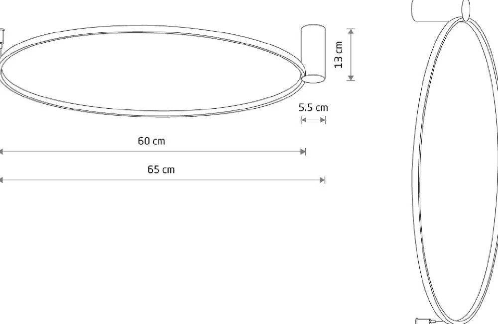 Kinkiet CIRCOLO Czarny 21W LED 4000K * Nowodvorski Clearance