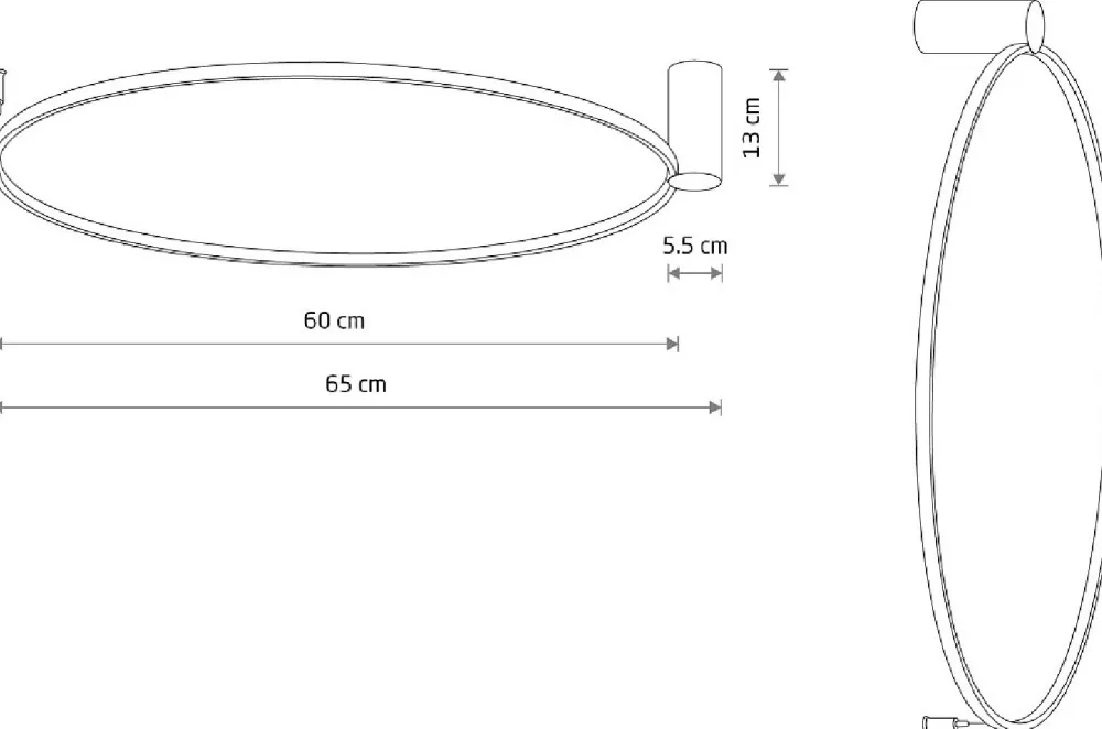Kinkiet CIRCOLO Czarny 21W LED 3000K * Nowodvorski Online