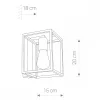 Kinkiet CRATE Czarny 1xE27 * Nowodvorski