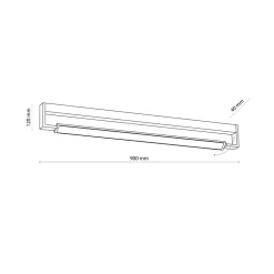 Kinkiet DEKSTER Biały LED 36W IP44 * TK Lighting Best