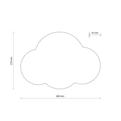 Kinkiet dziecięcy CLOUD Beżowy 2xG9 * TK Lighting New