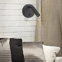 Kinkiet ENZO czarny 1xG9 z wyłącznikiem * TK Lighting Discount
