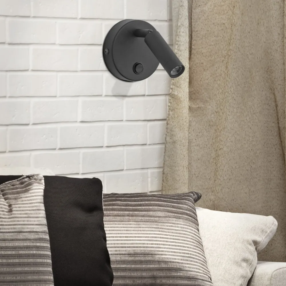 Kinkiet ENZO czarny 1xG9 z wyłącznikiem * TK Lighting Discount