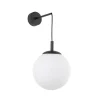 Kinkiet ESME Biały Szklany Klosz 1xE27 * TK Lighting