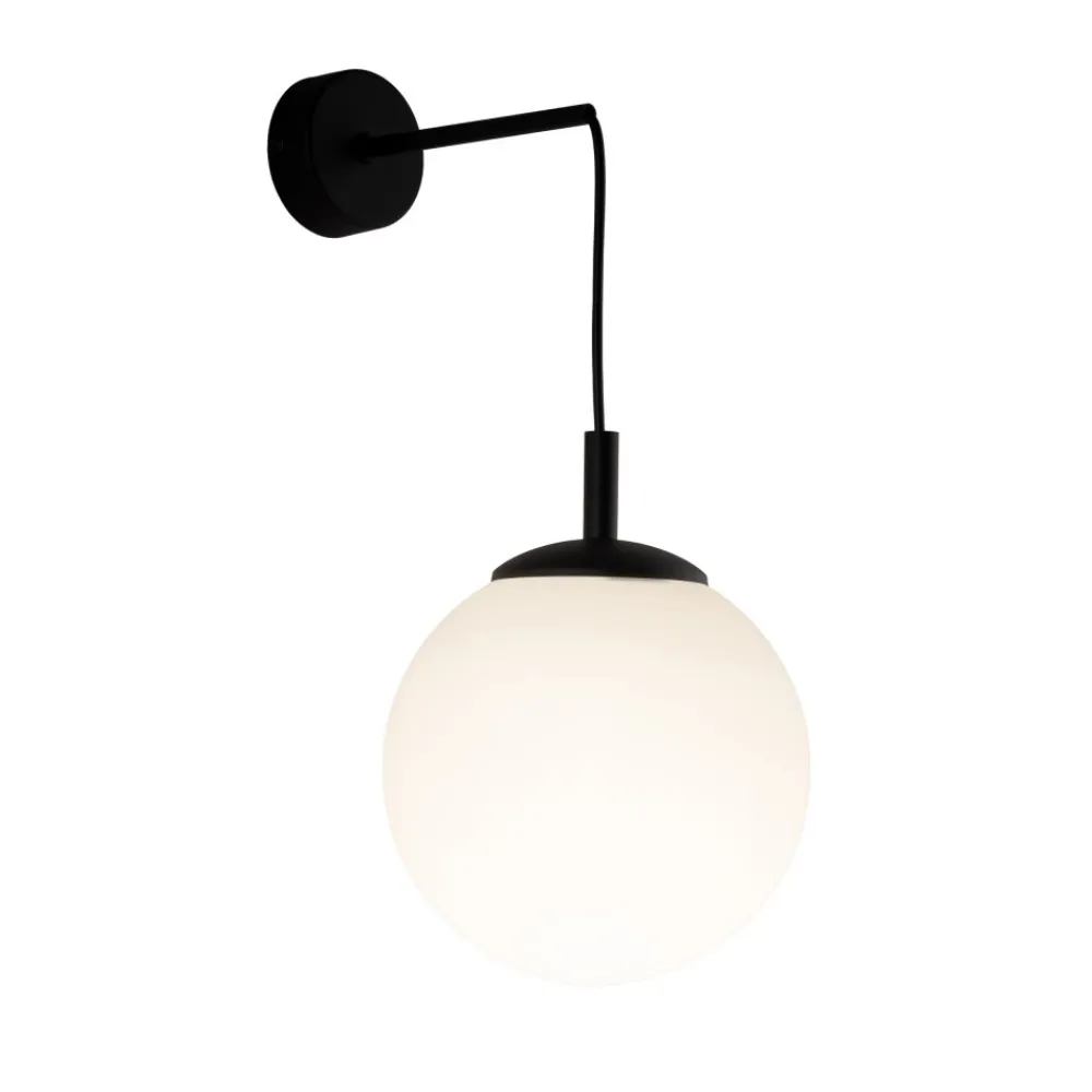 Kinkiet ESME Biały Szklany Klosz 1xE27 * TK Lighting