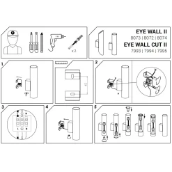 Kinkiet EYE WALL CUT Czarny 2xGU10 * Nowodvorski Online