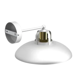 Kinkiet FELIX Biały Złoty Metalowy Klosz 1xE27 * Eko-light Outlet
