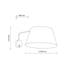 Kinkiet FORMO czarny 1xE27 * TK Lighting Outlet