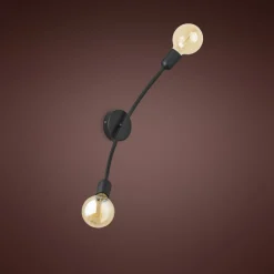 Kinkiet HELIX Czarny Loft 2xE27 * TK Lighting Online