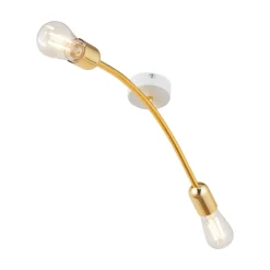Kinkiet HELIX Złoty Loft 2xE27 * TK Lighting Outlet