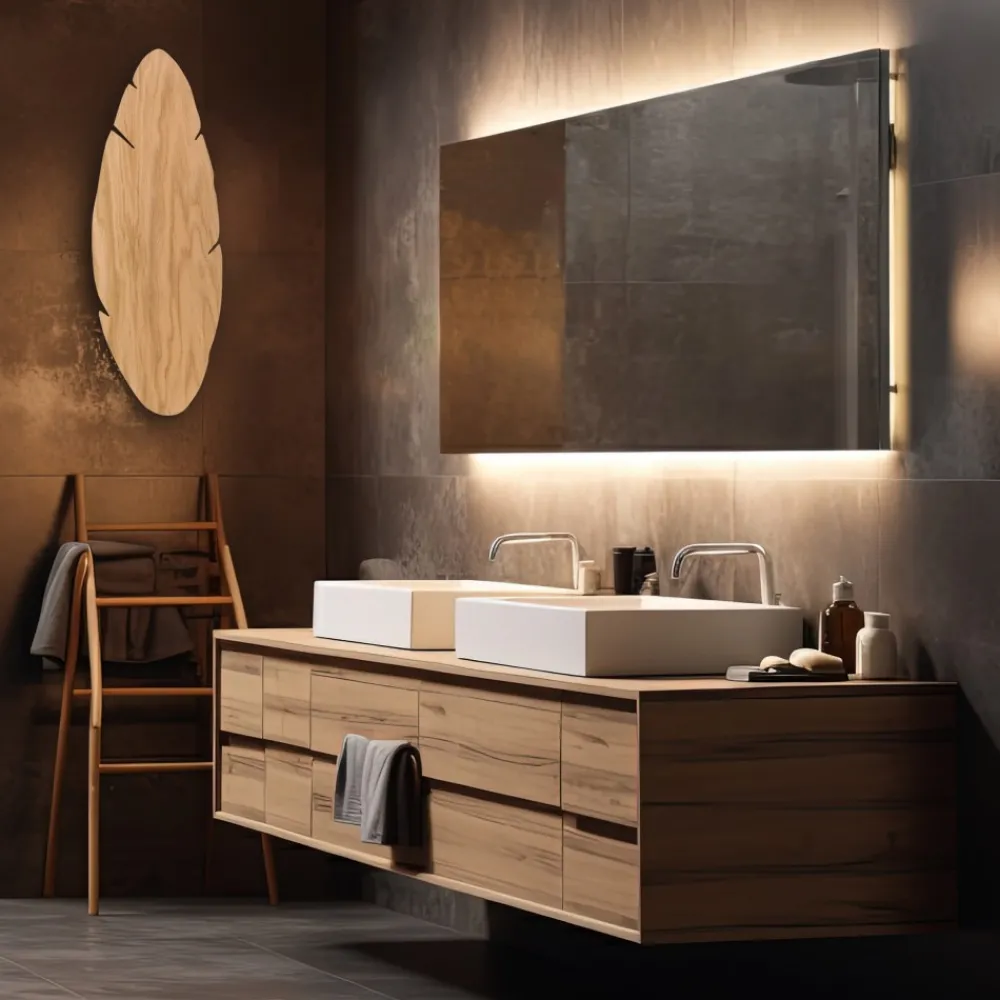 Kinkiet HOJA Naturalne Drewno 4xG9 69cm * TK Lighting Sale