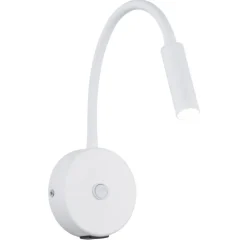 Kinkiet LAGOS biały 1xG9 z wyłącznikiem i USB * TK Lighting Best