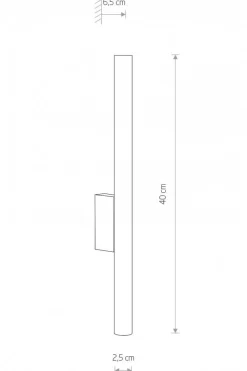 Kinkiet LASER 40cm brąz 2xG9 * Nowodvorski Online