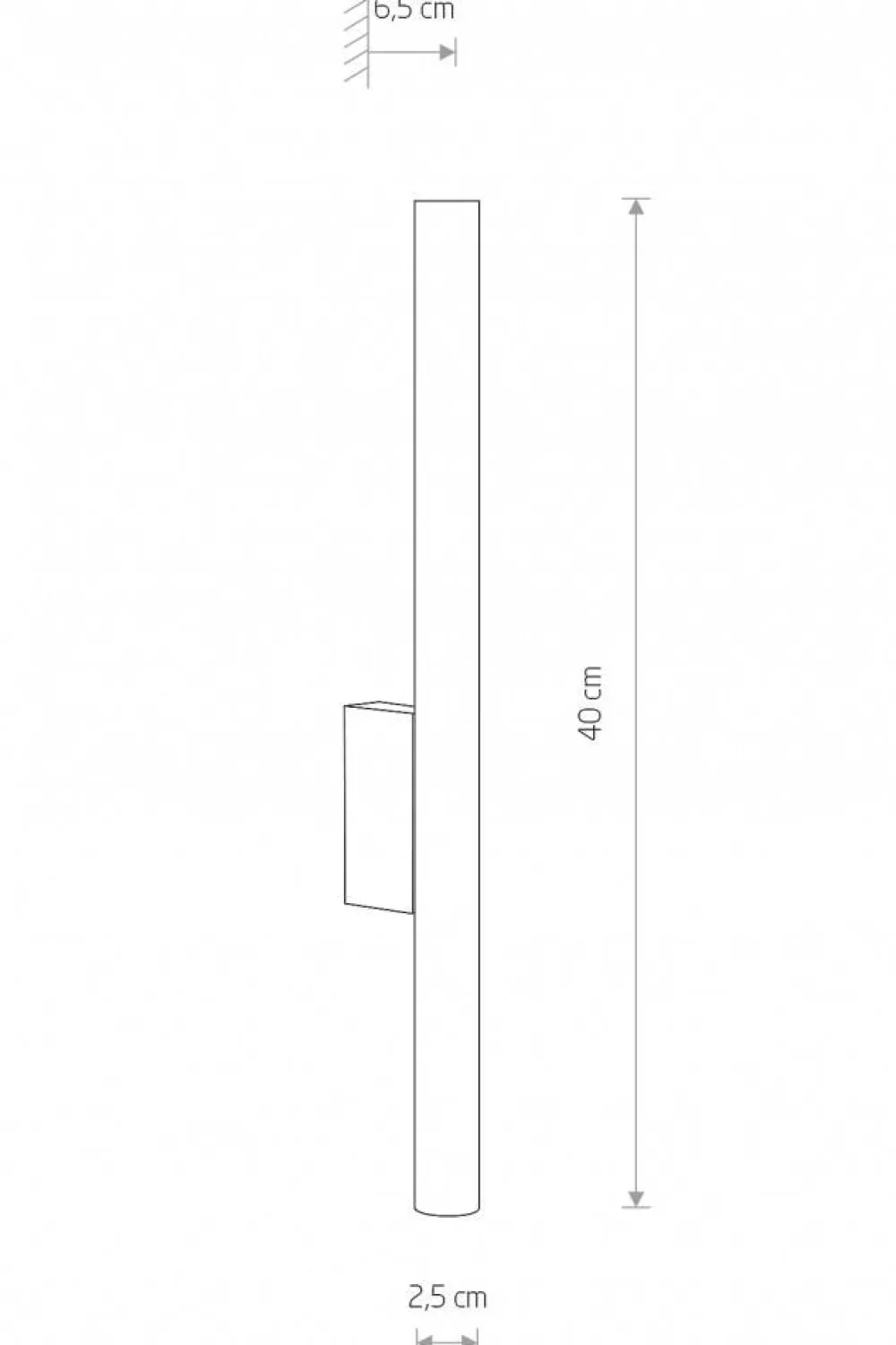 Kinkiet LASER 40cm brąz 2xG9 * Nowodvorski Online