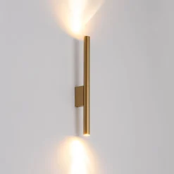 Kinkiet LASER 40cm złoty 2xG9 * Nowodvorski New