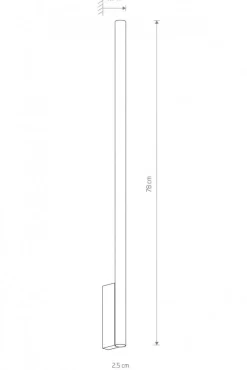 Kinkiet LASER XL 78cm biały 2xG9 * Nowodvorski New